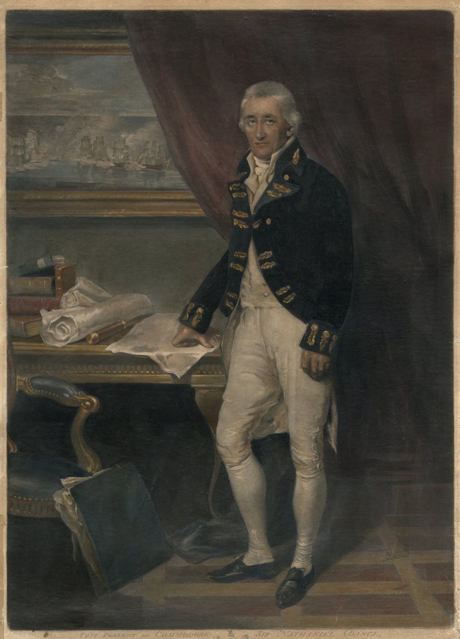 Kommandør Sir Nathaniel Dance av English School
