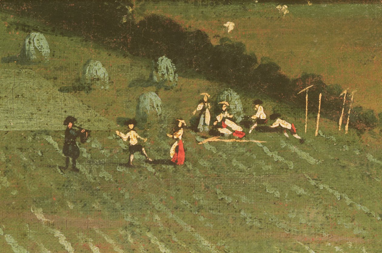 Country Round Dixton Manor, ca. 1725 (detalj av 18102) av English School