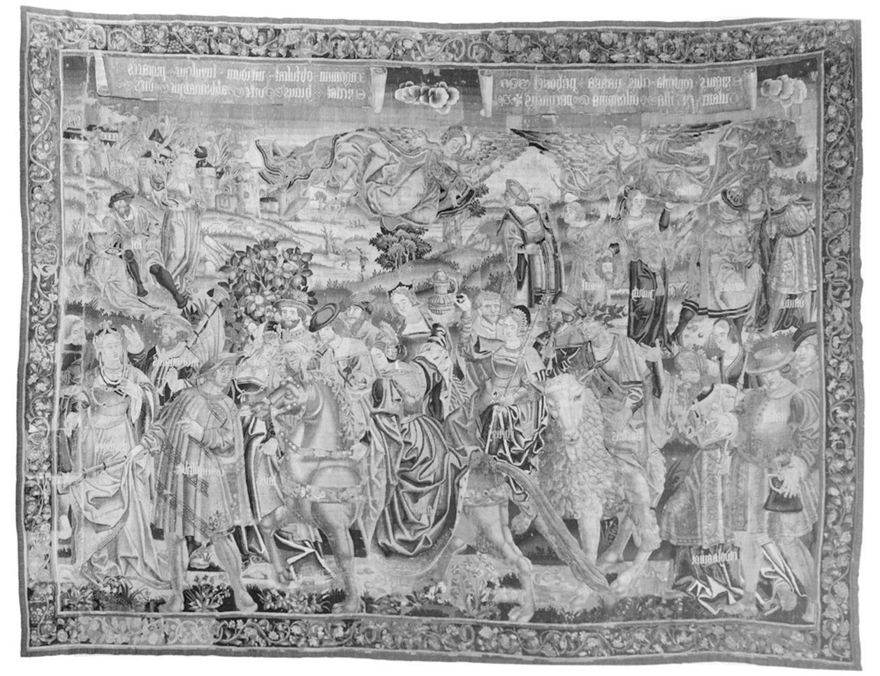 The Procession of Gula, ca. 1510 (ull og silke) av Flemish School