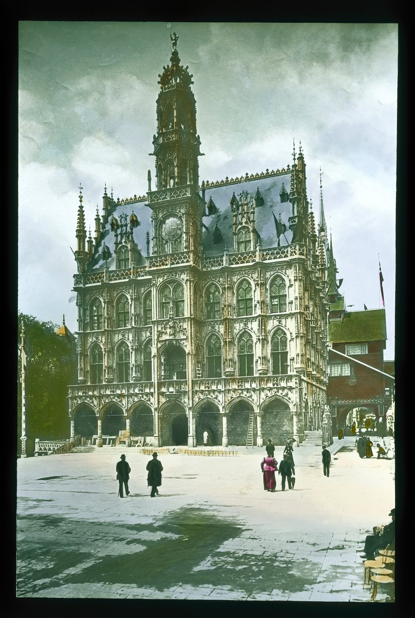 Paris-utstilling: Belgisk paviljong, 1900 (lanternelys) av French Photographer