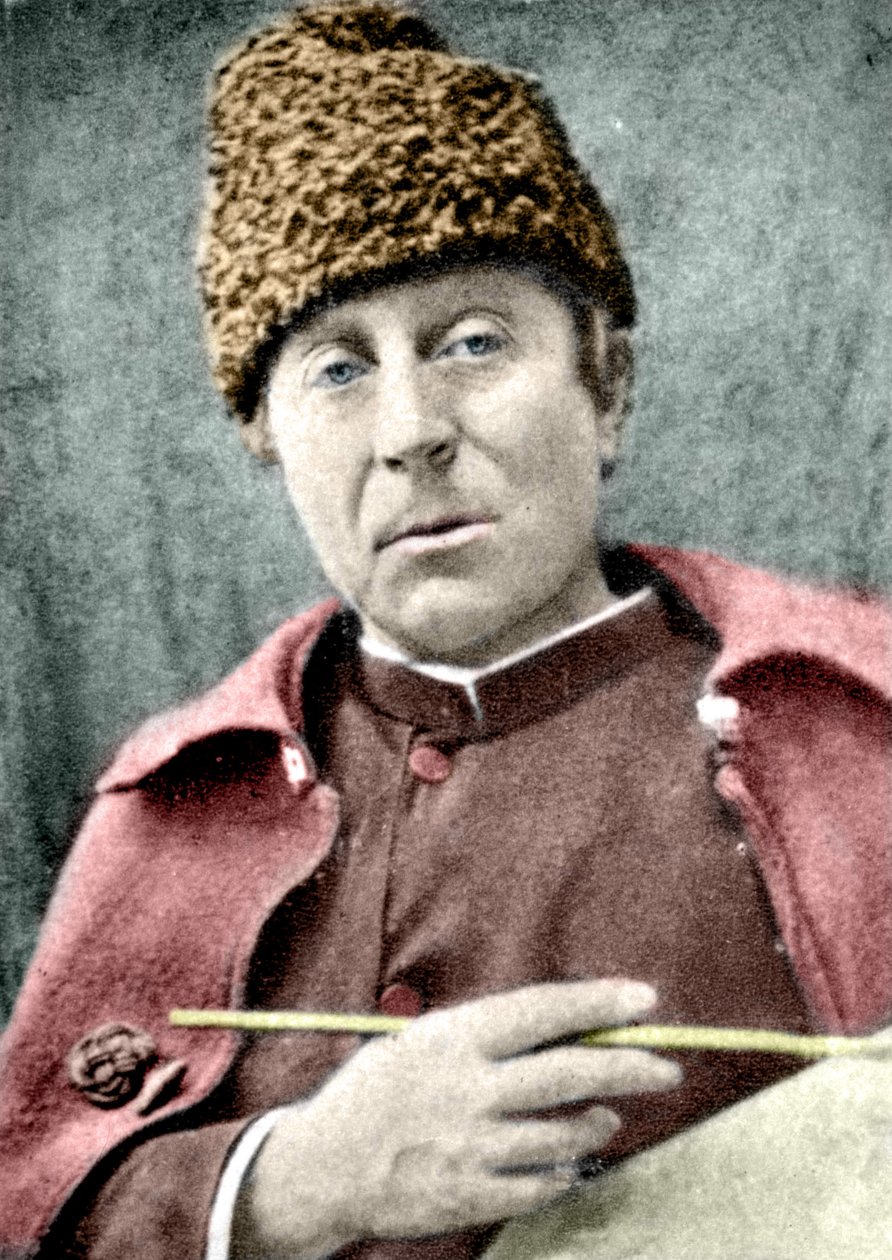 Paul Gauguin, ca. 1888 (håndfarget bilde) av French Photographer