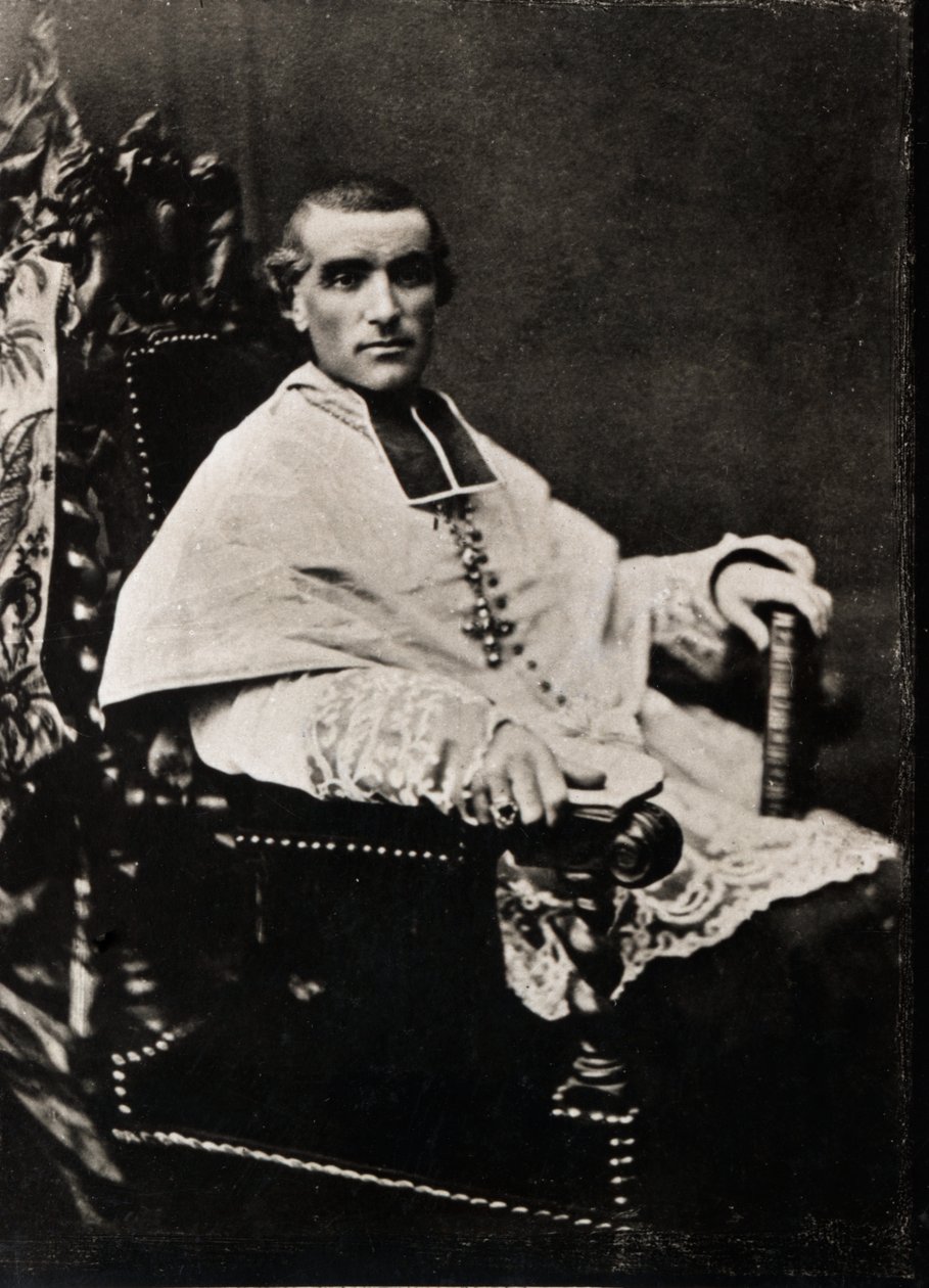 Portrett av Adolphe Perraud (1828-1906), fransk kardinal og akademiker. av French Photographer