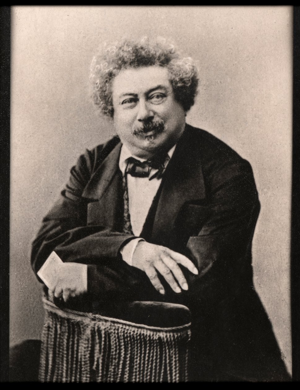 Portrett av Alexandre Dumas (1802-1870), fransk forfatter. av French Photographer