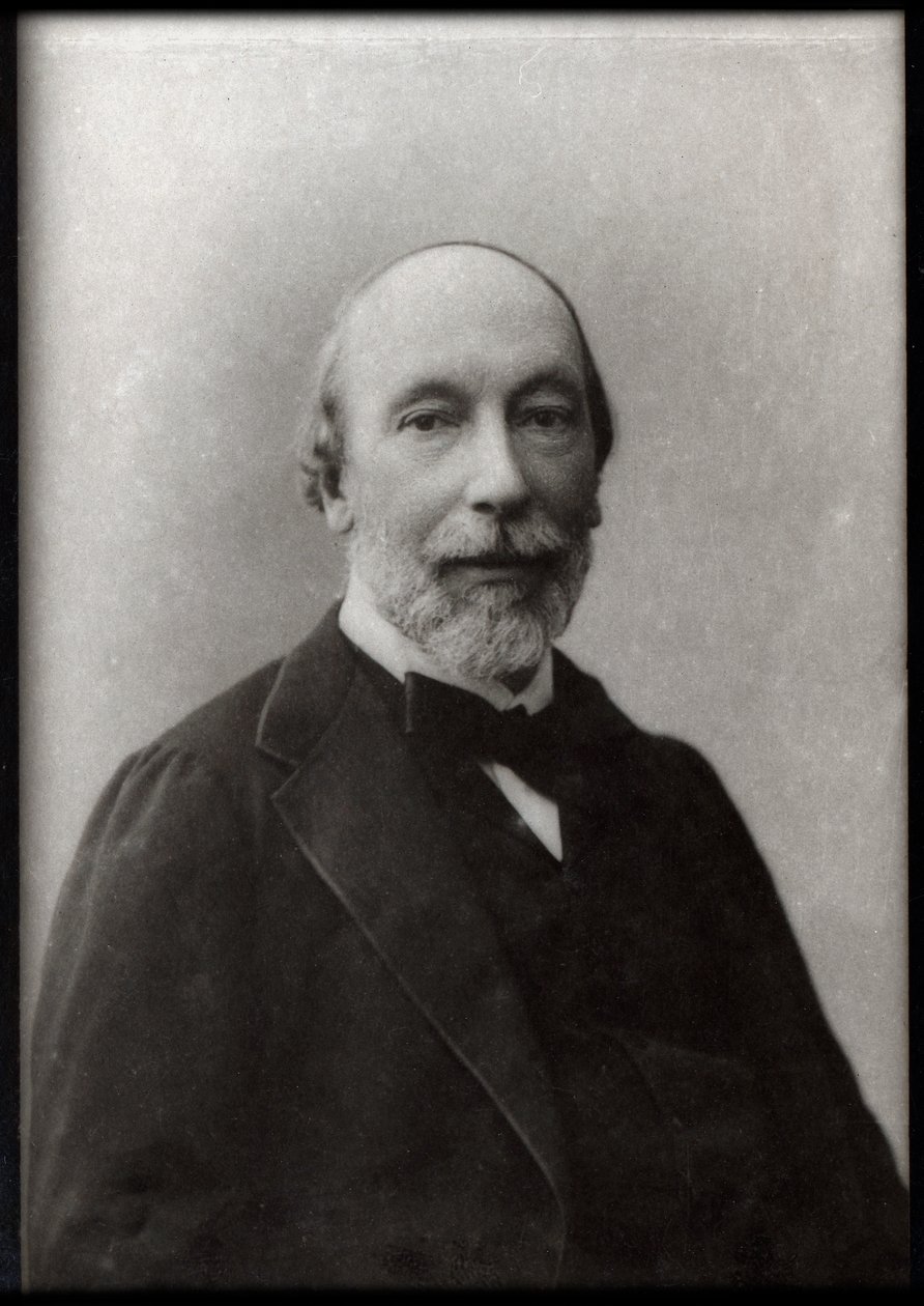 Portrett av Auguste Vacquerie (1819-1895), fransk journalist og forfatter. av French Photographer