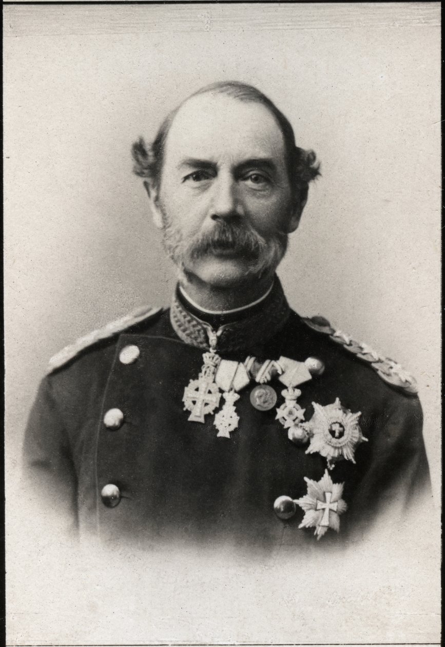 Portrett av Christian IX av Danmark (1818-1906), konge av Danmark. av French Photographer