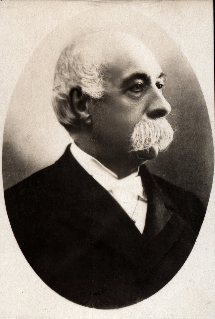 Portrett av Francesco Crispi (1819-1901), italiensk politiker. av French Photographer