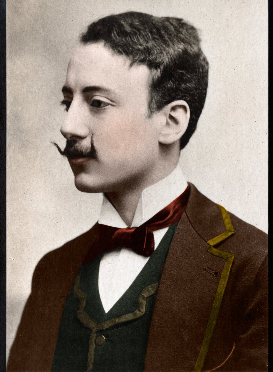 Portrett av Gabriele dAnnunzio (1863-1938), italiensk forfatter. av French Photographer