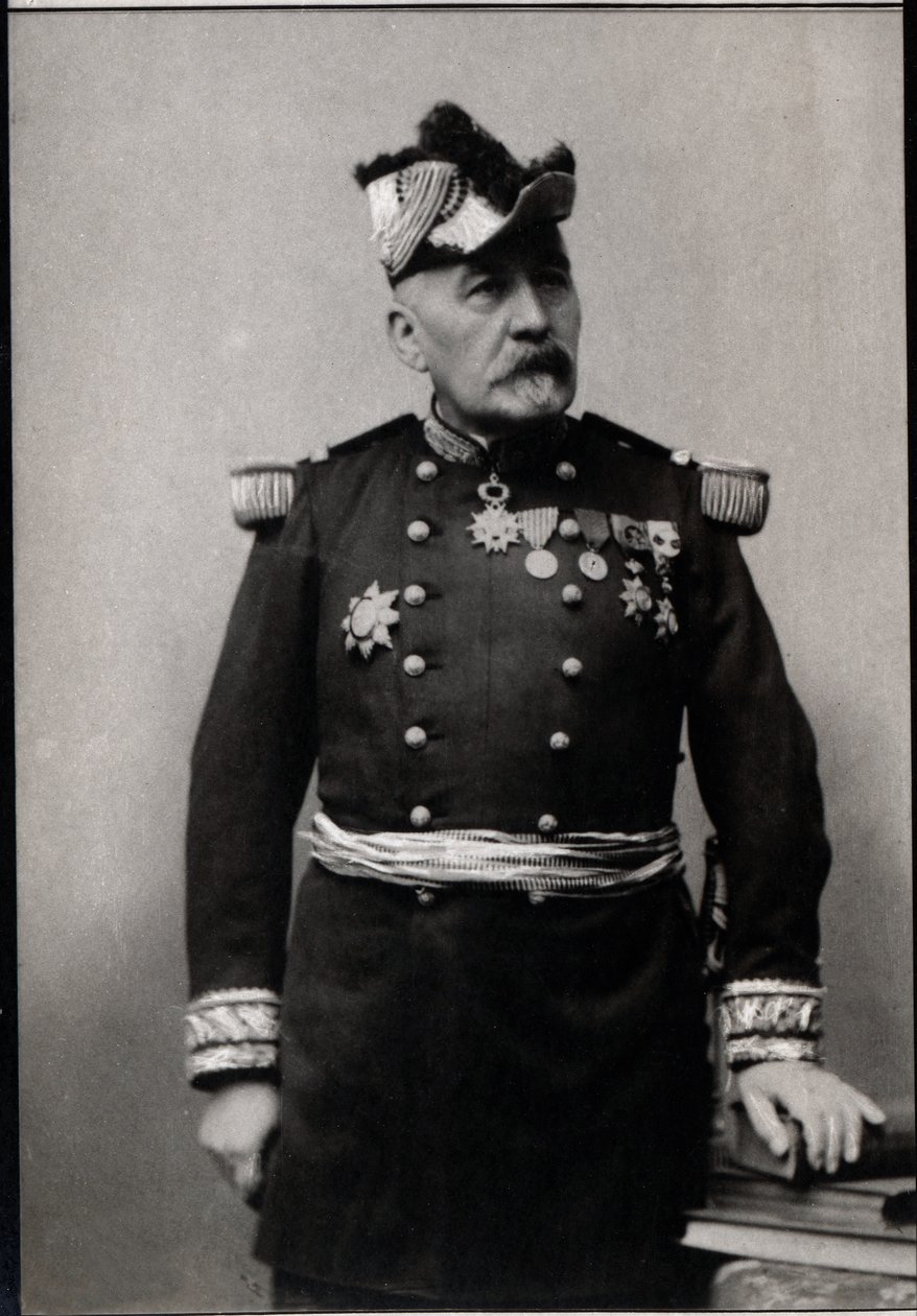 Portrett av Jacques Charles Duchesne (1837-1918), fransk general. av French Photographer