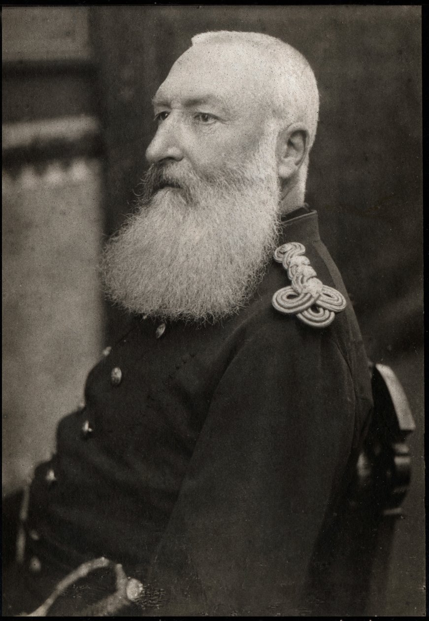 Portrett av Leopold II (1835-1909), konge av Belgia. av French Photographer