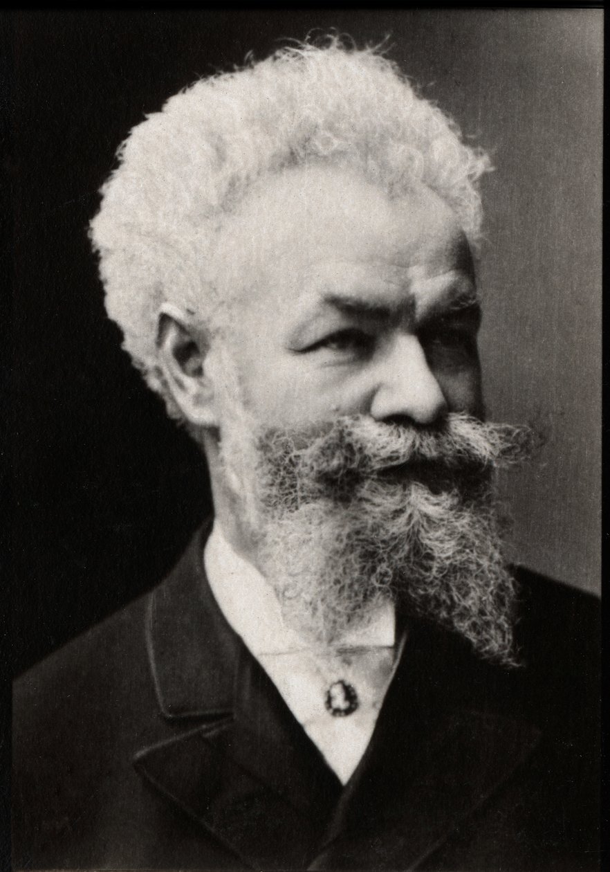 Portrett av Mihaly Munkacsy (1844-1900), ungarsk maler. av French Photographer