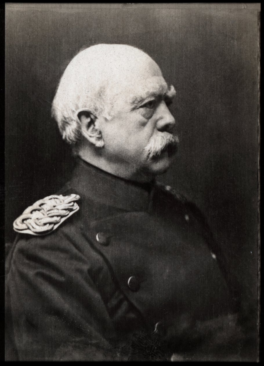 Portrett av Otto von Bismarck (1815-1898), tysk prøyssisk statsmann. av French Photographer