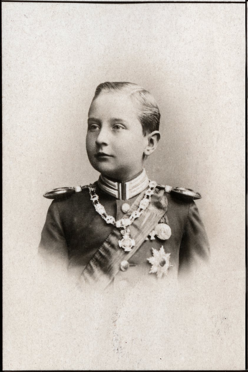Portrett av prins August Wilhelm av Preussen (1887-1949). av French Photographer
