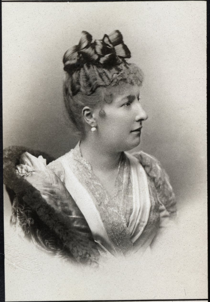 Portrett av prinsesse Louise Marie av Belgia (1858-1924). av French Photographer