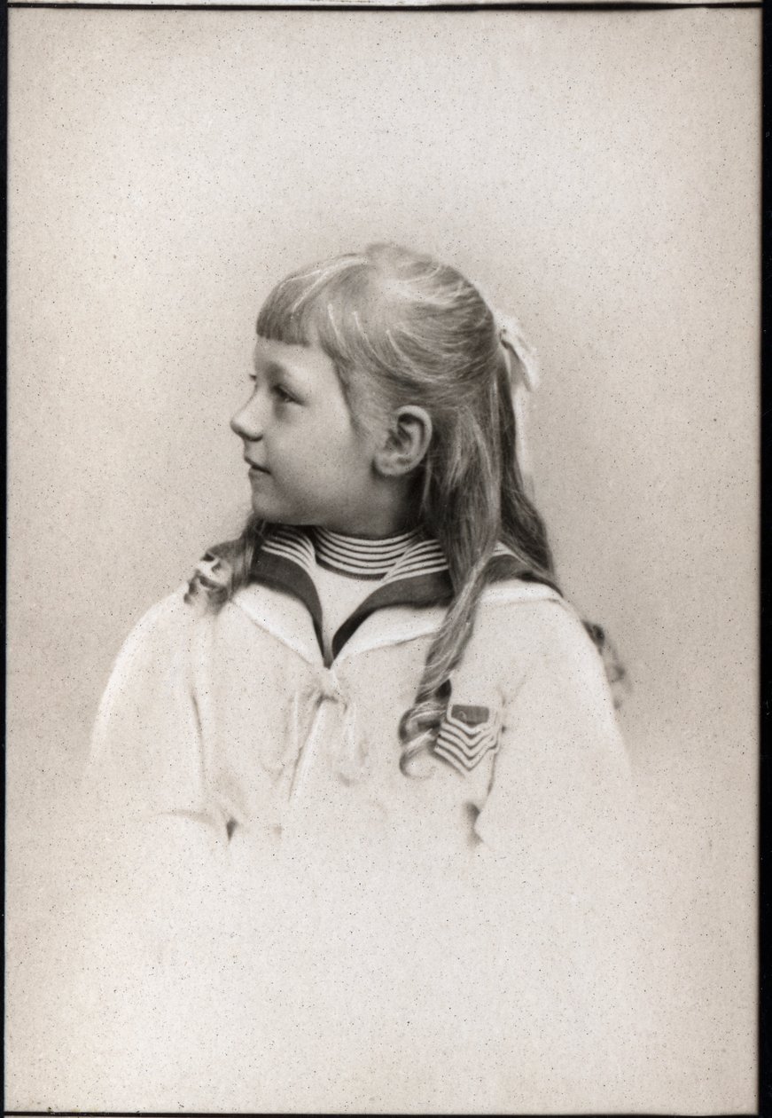Portrett av Victoria Louise av Preussen (1892-1980). av French Photographer