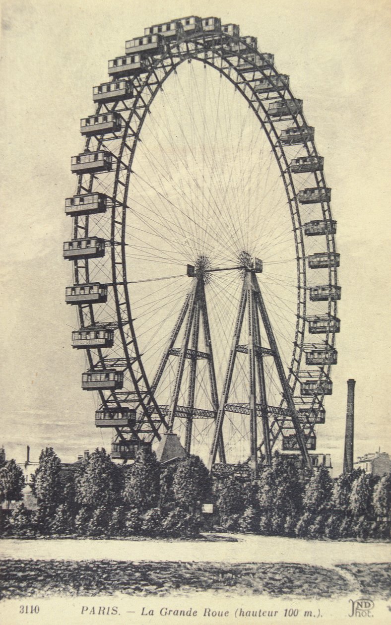 The Big Wheel på Paris Exposition Universelle, 1900 av French Photographer