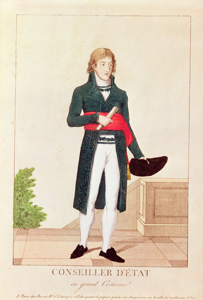 Statsråd (fargegravering) av French School
