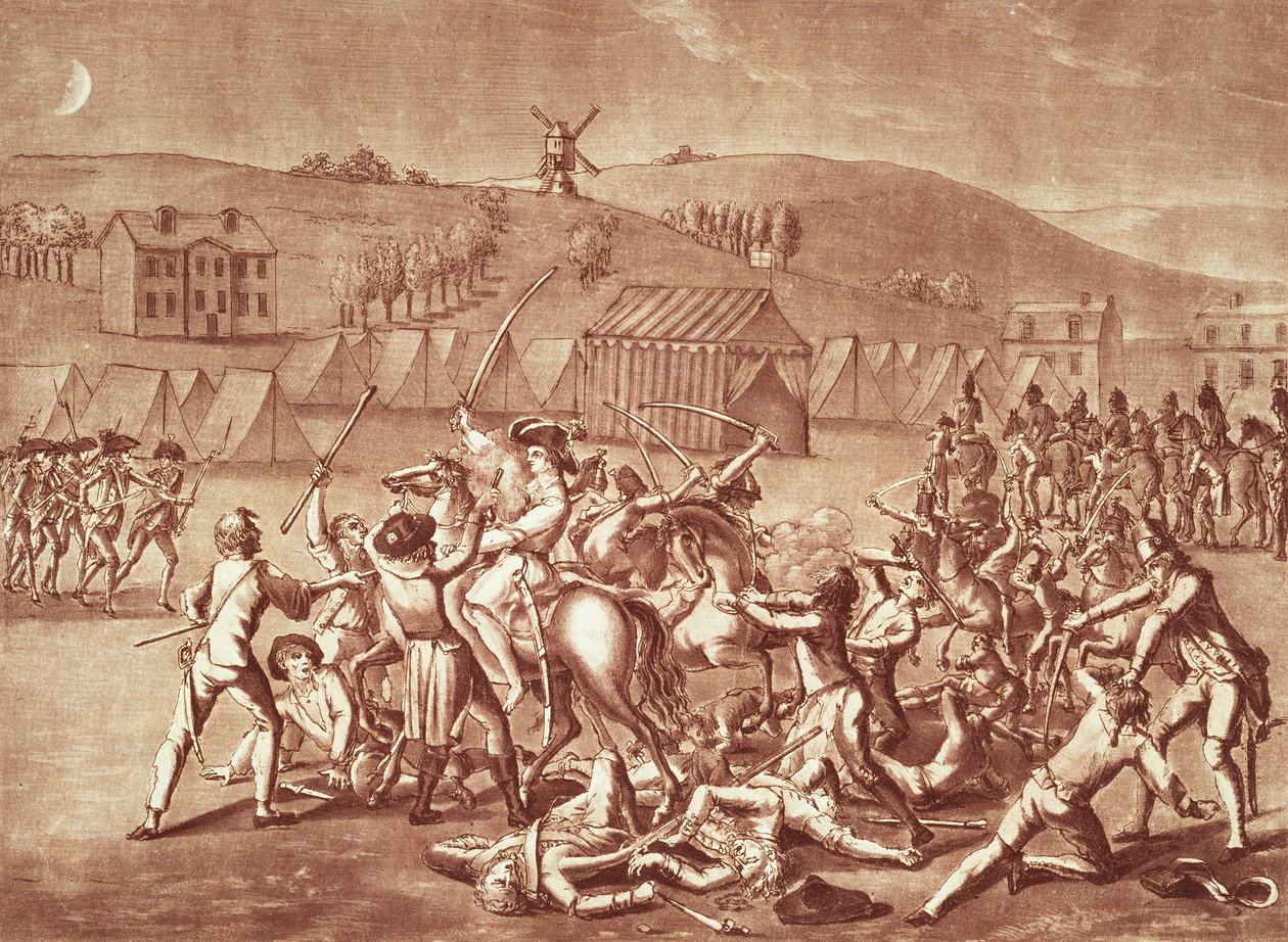 Kveldsangrep på Grenelle-leiren, 23 Fructidor år 4 (august 1796) av French School