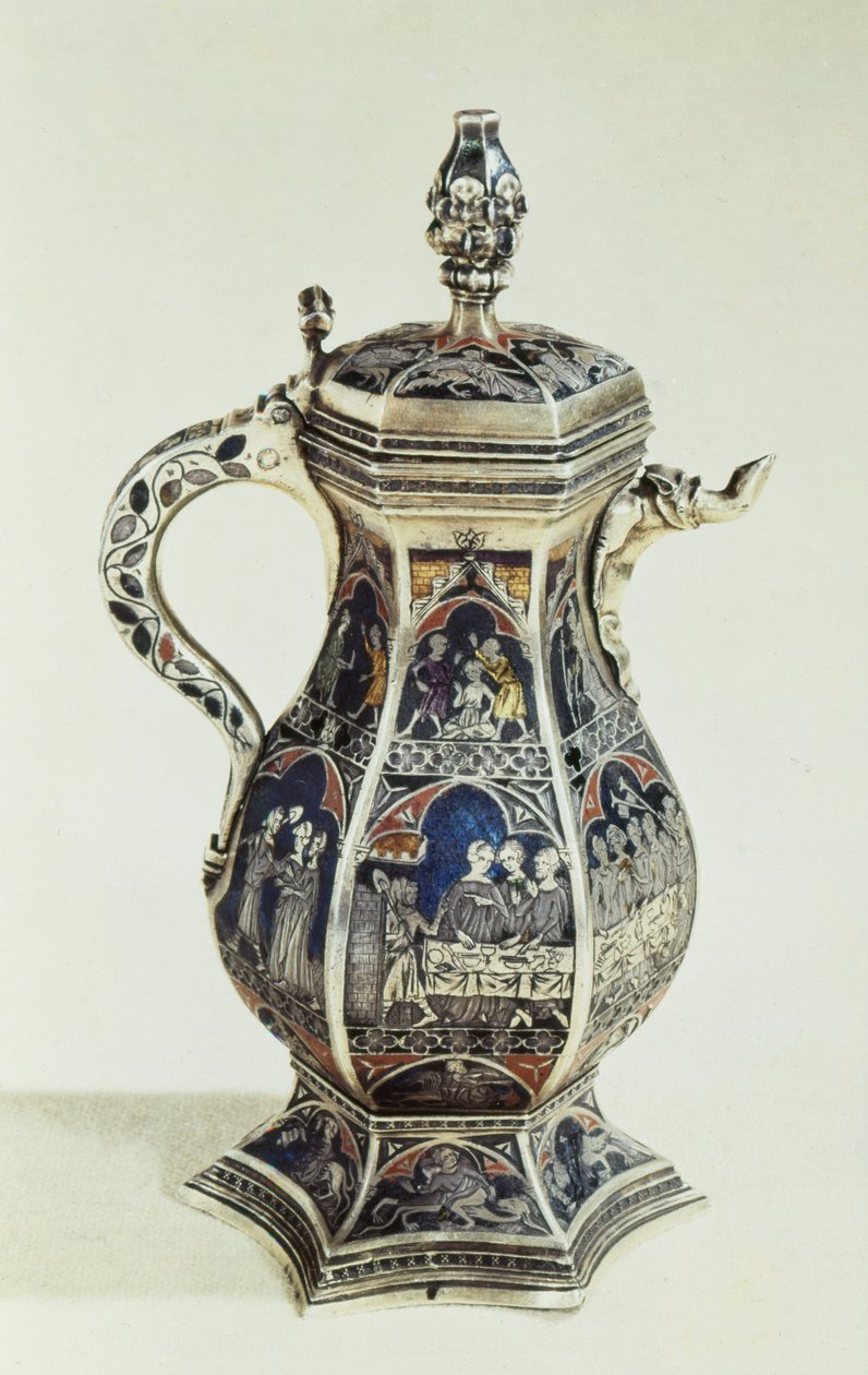 Mugge, 1333 (gull med emaljerte paneler) av French School