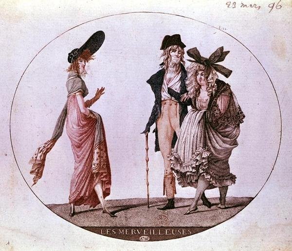 Les Merveilleuses, 23. mars 1796 av French School