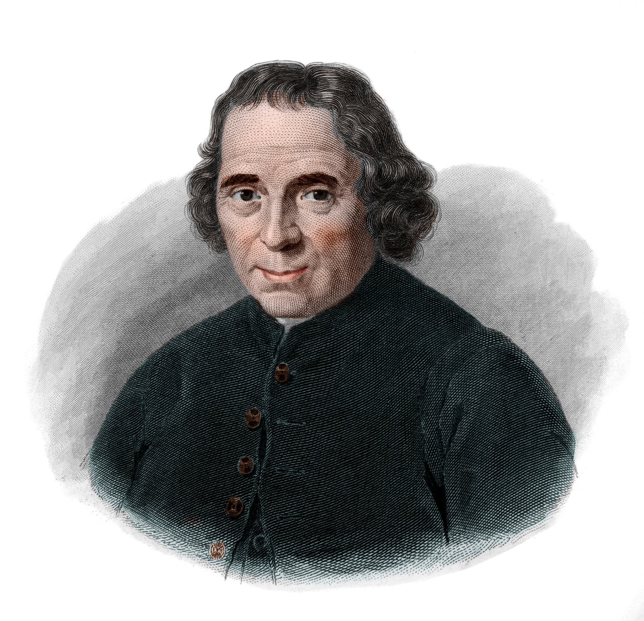 Portrett av Jean (Jan) Nieuwenhuyzen (1724-1806), mennonittisk pastor. av French School