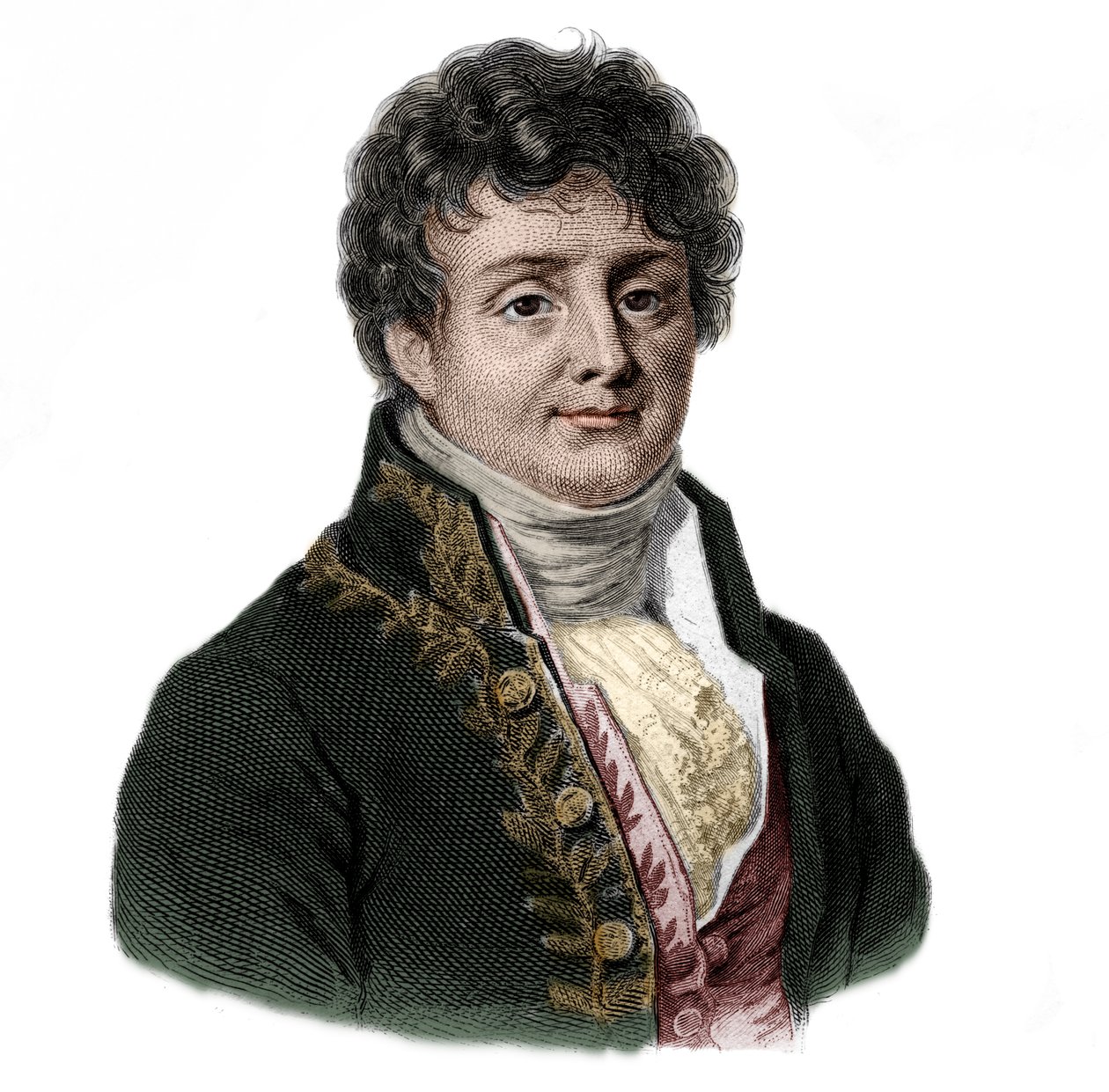 Portrett av Joseph Fourier (1768-1833) fransk matematiker og fysiker. av French School