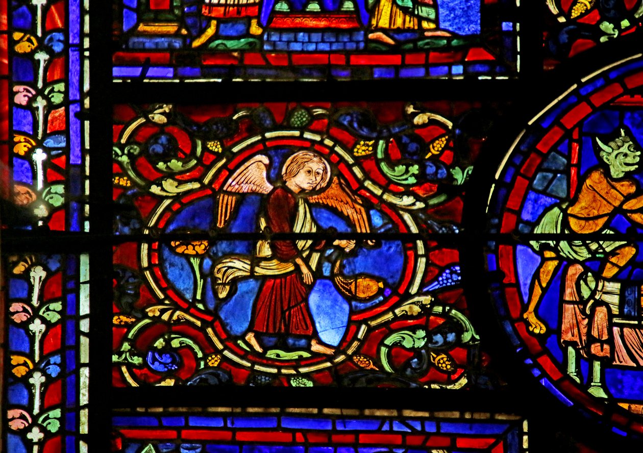 Scene fra St. Martins liv, katedralen i Chartres av French School
