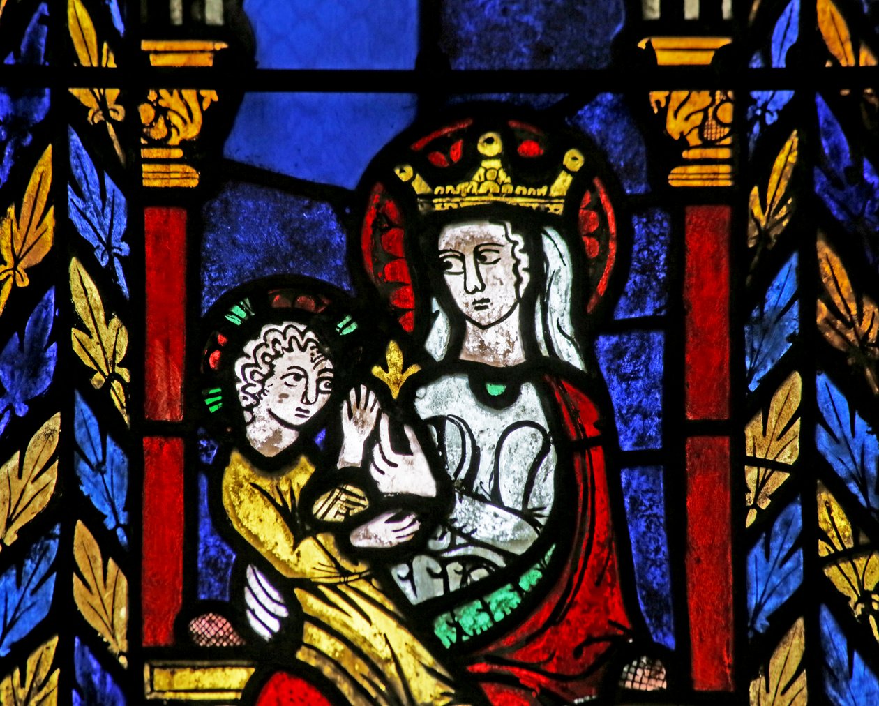 Vindu fra døperen Johanneskirken, ca. 1275 av French School