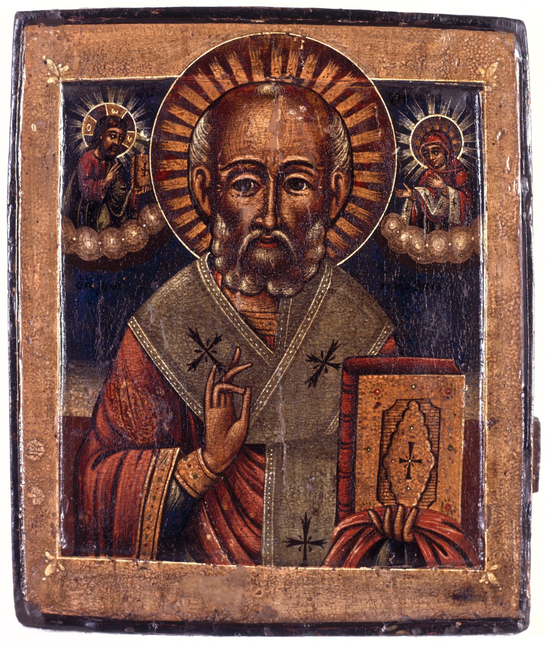 St. Nicholas, midten av 1700-tallet (tempera på panel) av Greek School