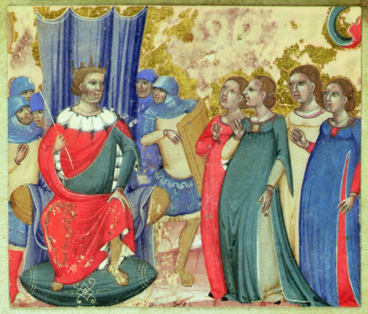 Salome ber Herodes om St. Johns hode av Italian School