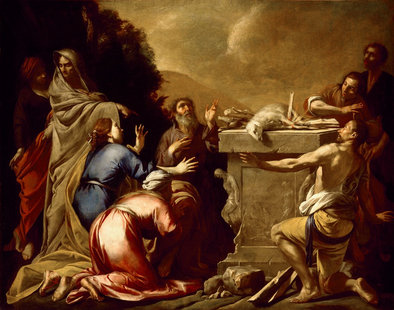 Noahs offer, ca. 1645-1650 av Italian School