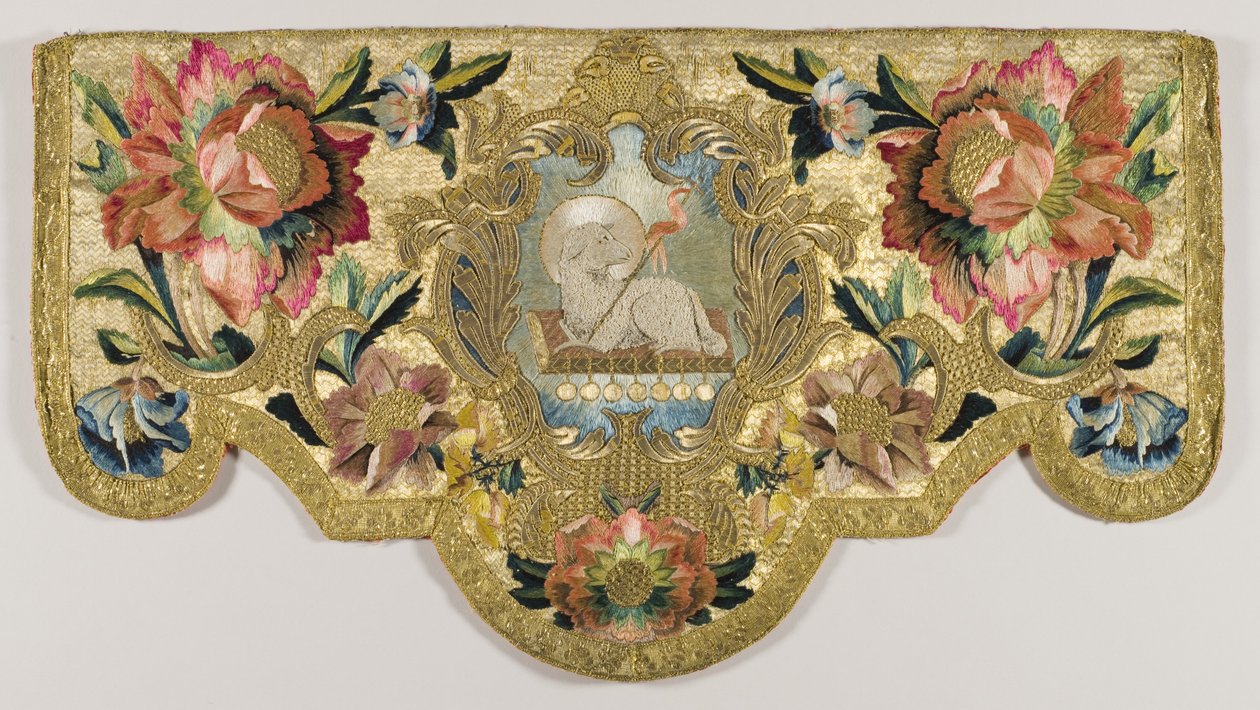 Kirkelig talerstol hengende, ca. 1730 (tekstil) av Mexican School