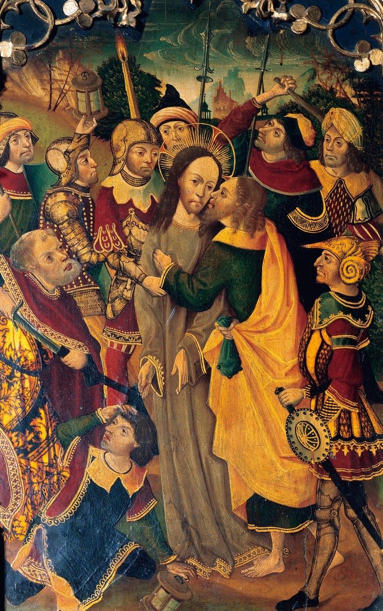 The Kiss of Judas, detalj av Spanish School