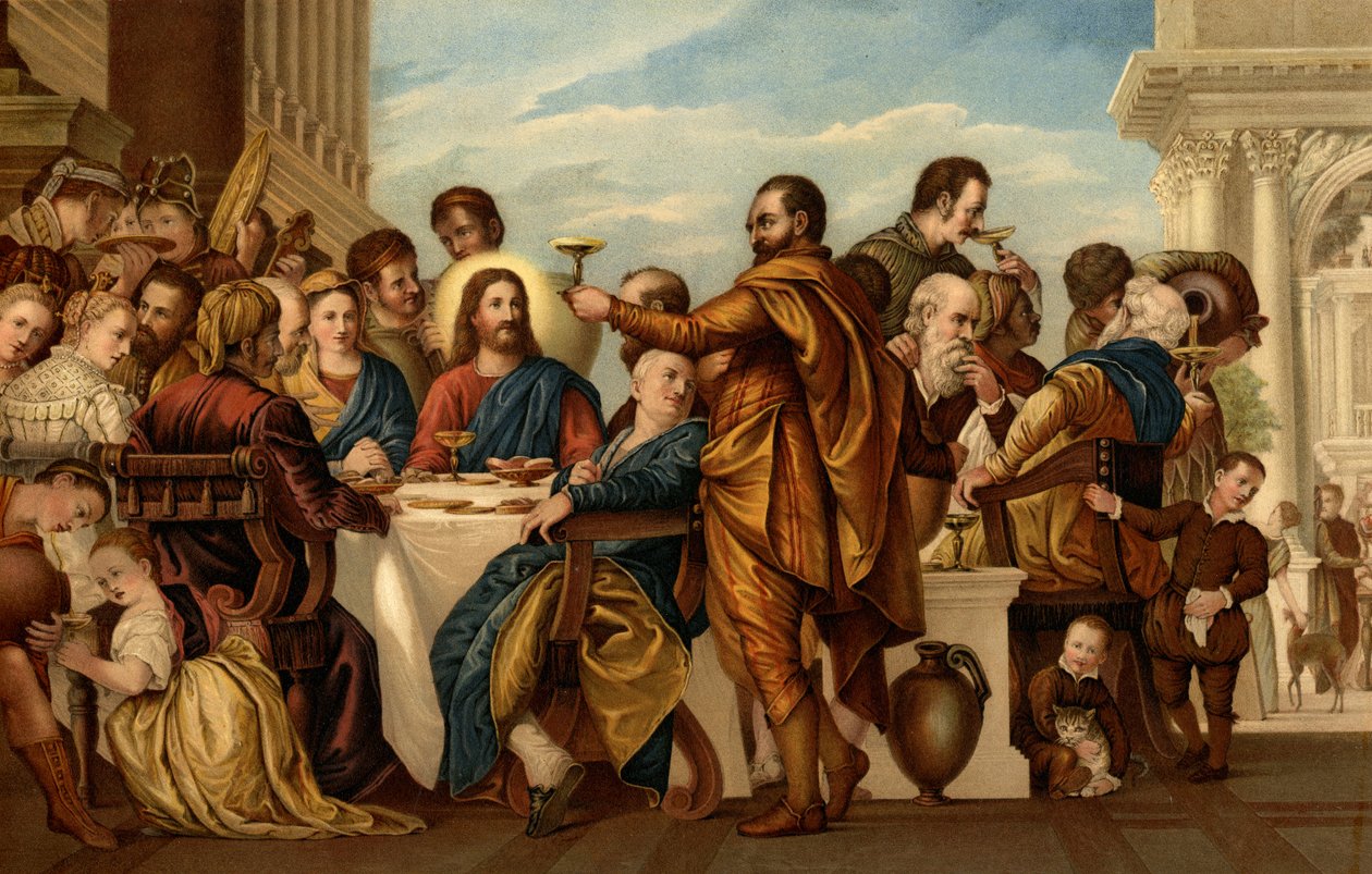 Ekteskap i Cana av after Veronese