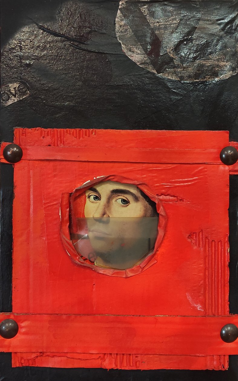 GC Riccardi, Breve corsa, 1986, blandet teknikk, 60x80, Italia. av Gian Carlo Riccardi