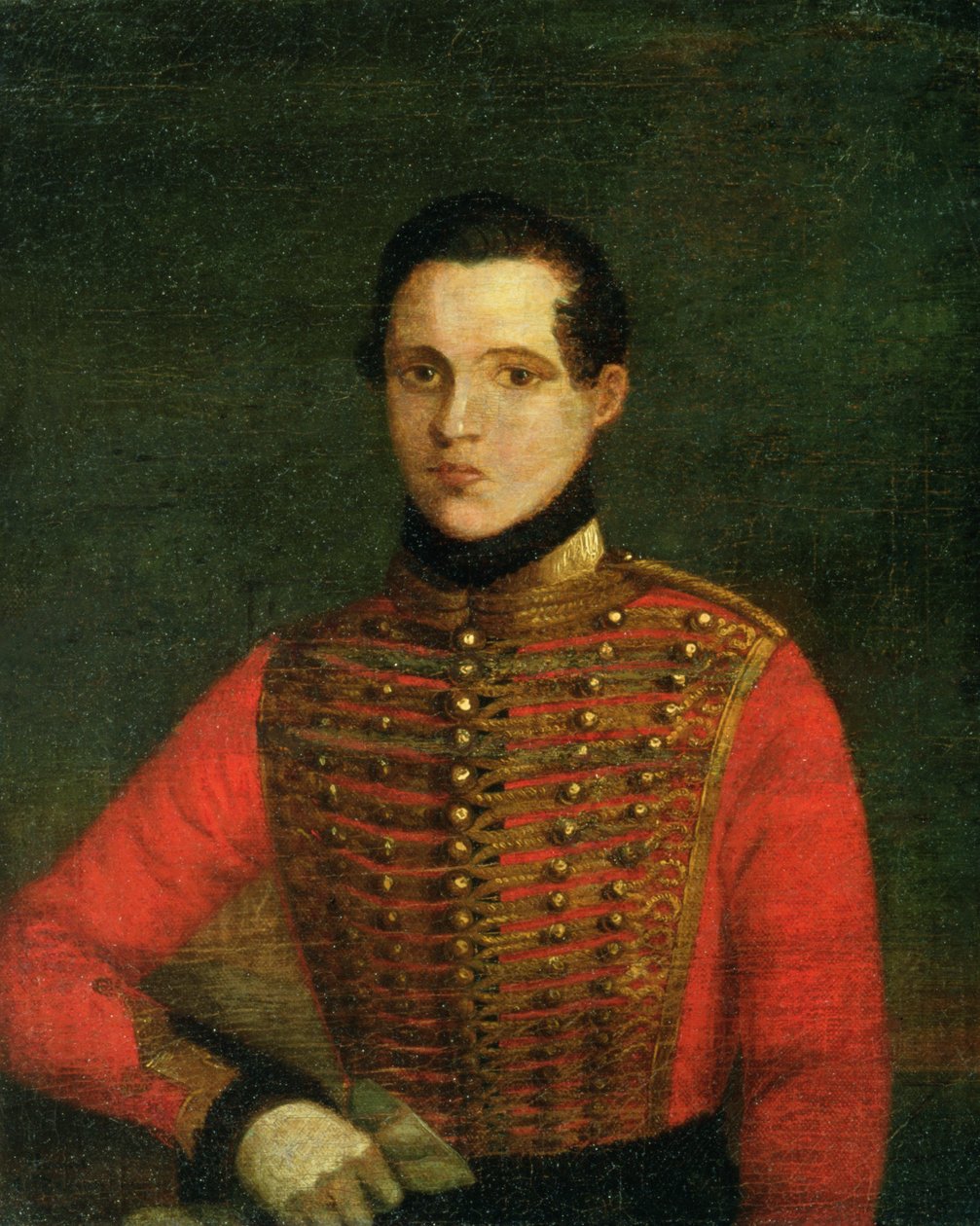 Portrett av poeten Michail Lermontov, 1830-tallet av A. Chelyshev
