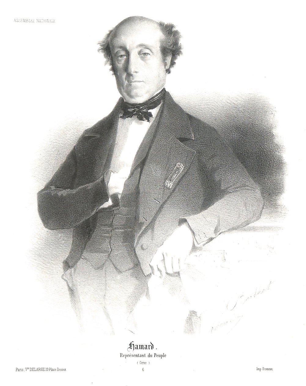 Portrett av Pascal HAMARD av A. Lemaire Berthet