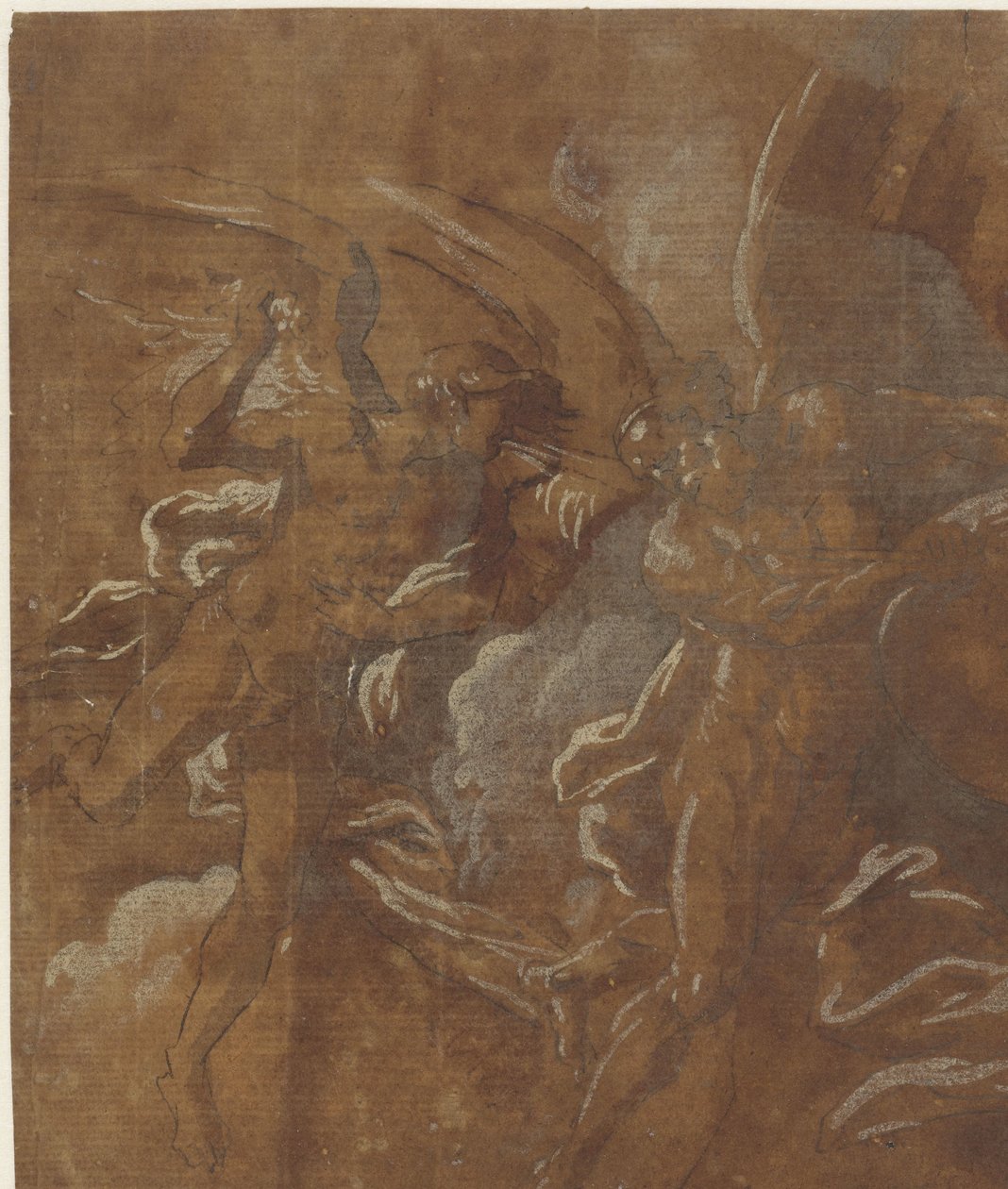 To bevingede menn av A. Carracci (attributed to)