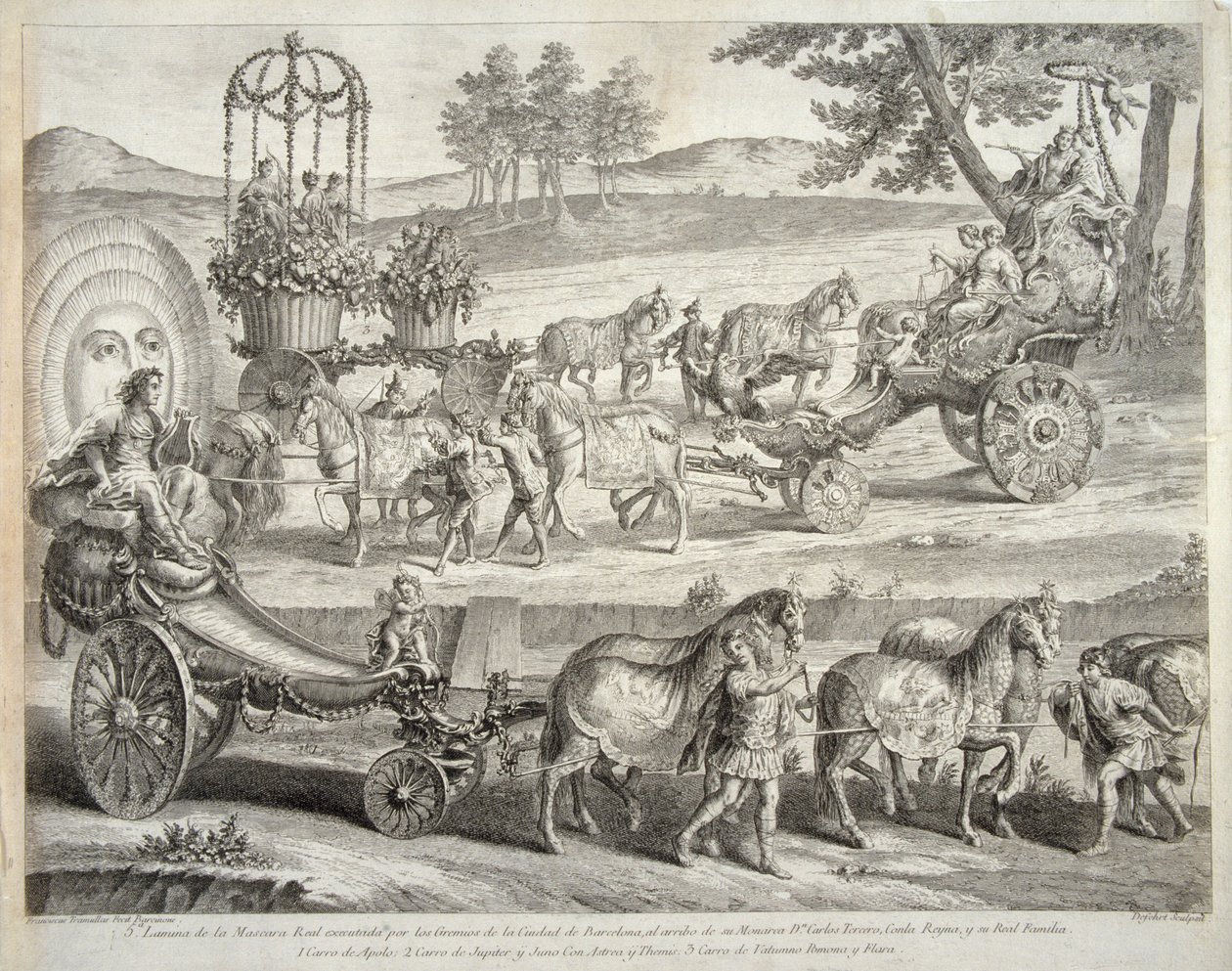 Vognen fra Apollo, 1764 av A. J. De Fehrt