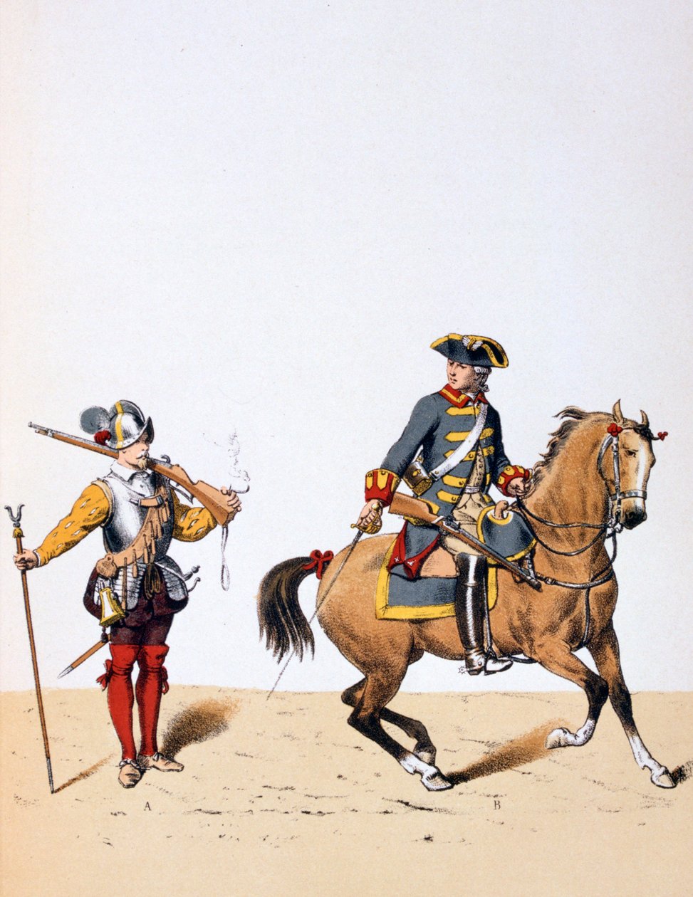 Franske kongelige tropper, ca 1750 1887 av A. Lemercier