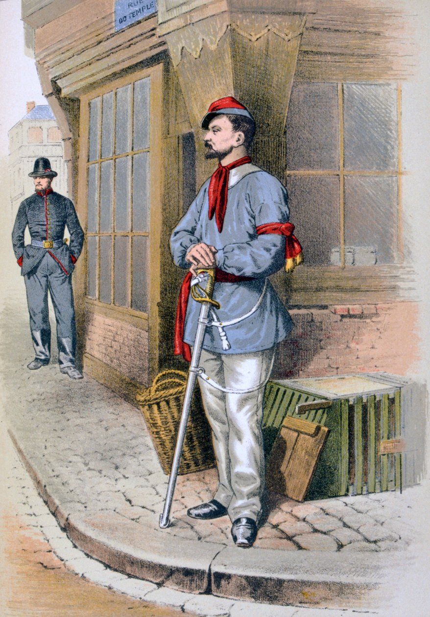 Parisisk borgergarde, 1887 av A. Lemercier
