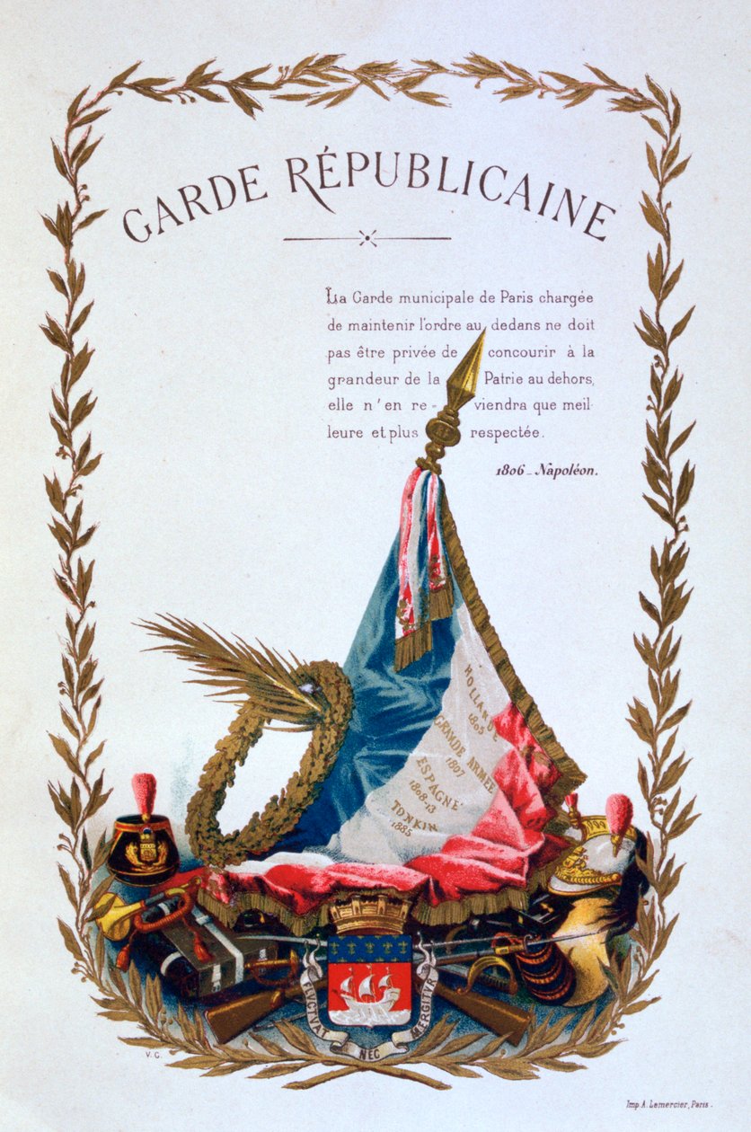 Den republikanske garde, 1887 av A. Lemercier