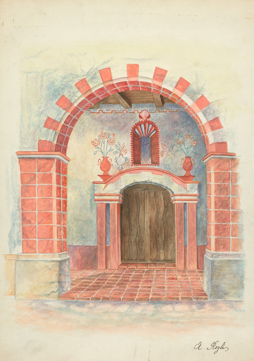 Restaureringstegning av A. Regli