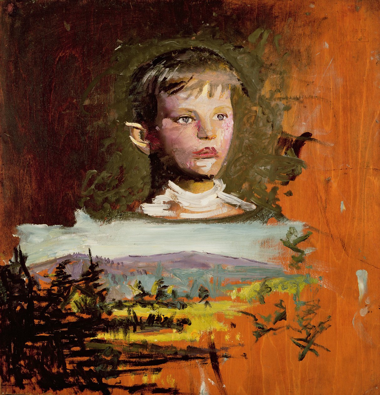 Head of a Boy, 1919 av Abbott Handerson Thayer