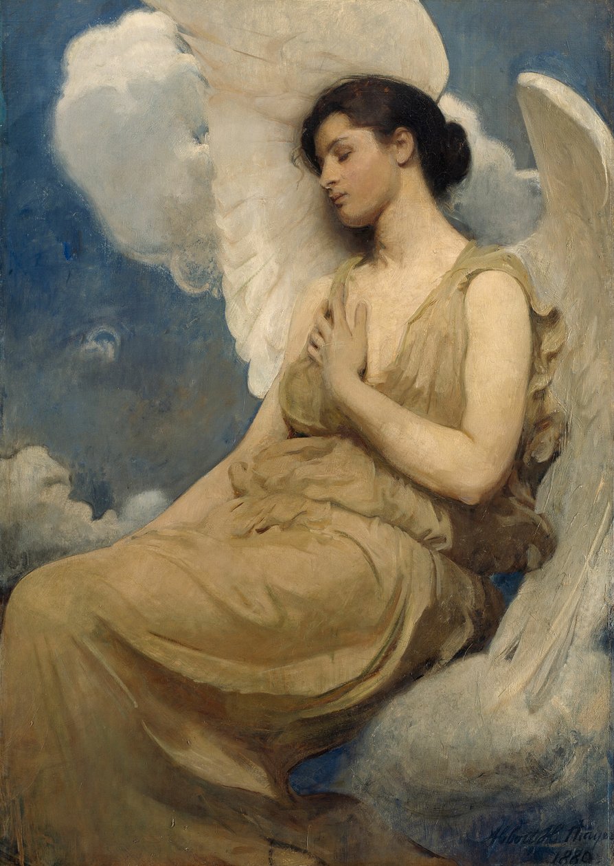 Bevinget figur, 1889. av Abbott Handerson Thayer