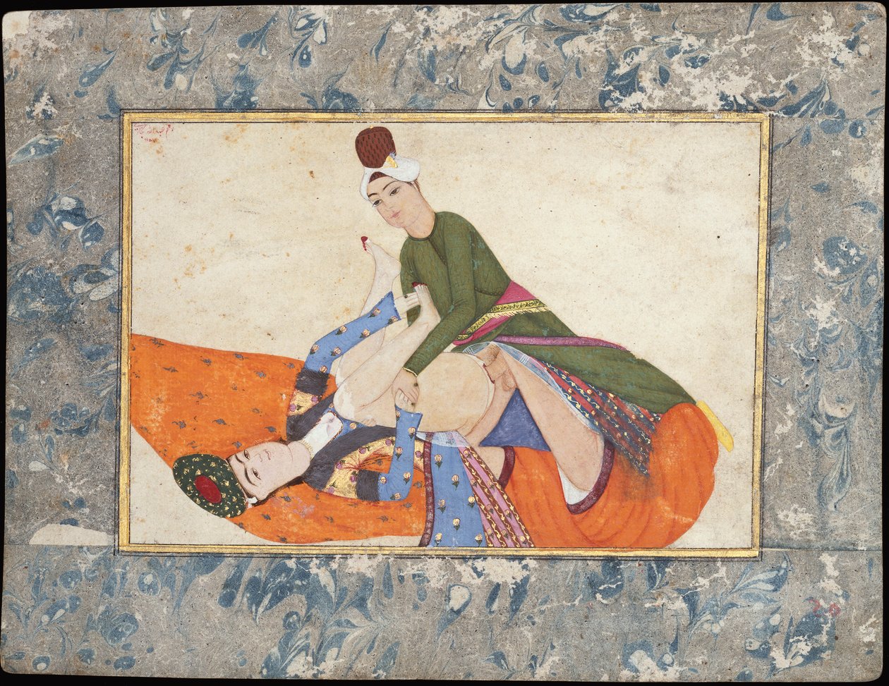 Erotisk scene, 1744-45 av Abdullah Bukhari