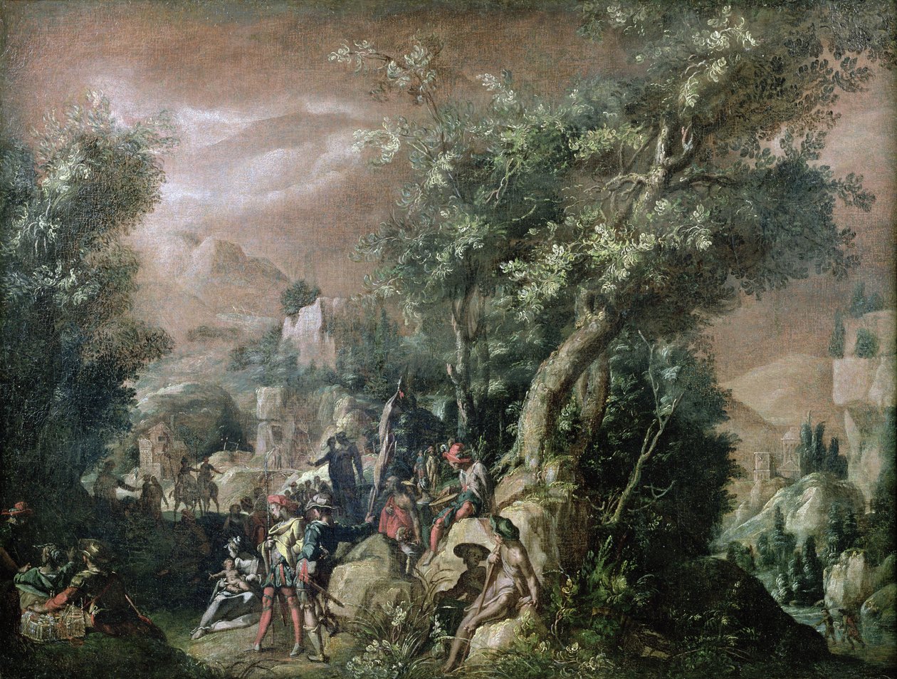 Døperen Johannes forkynner av Abraham Bloemaert