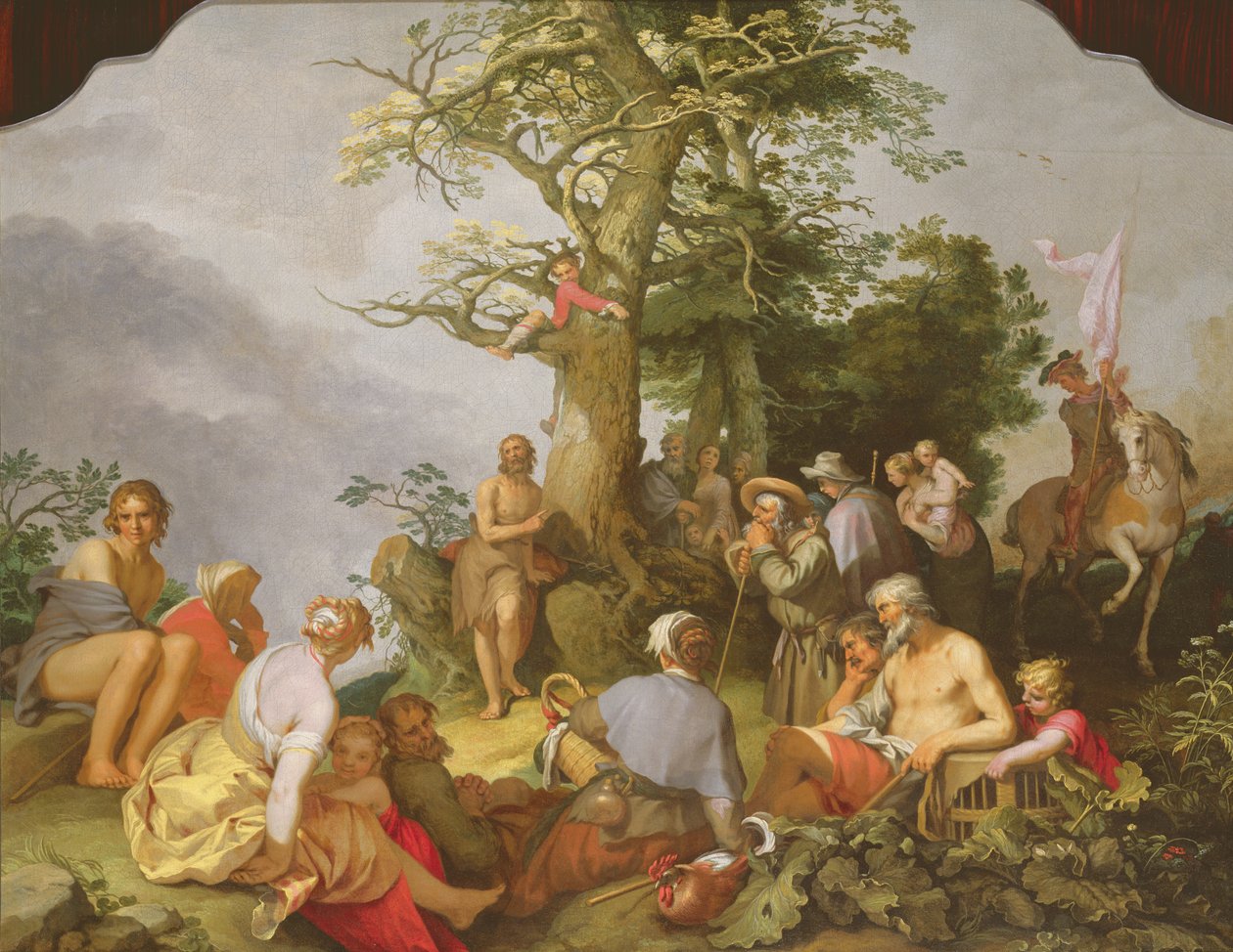 St. Johannes døperen forkynner av Abraham Bloemaert