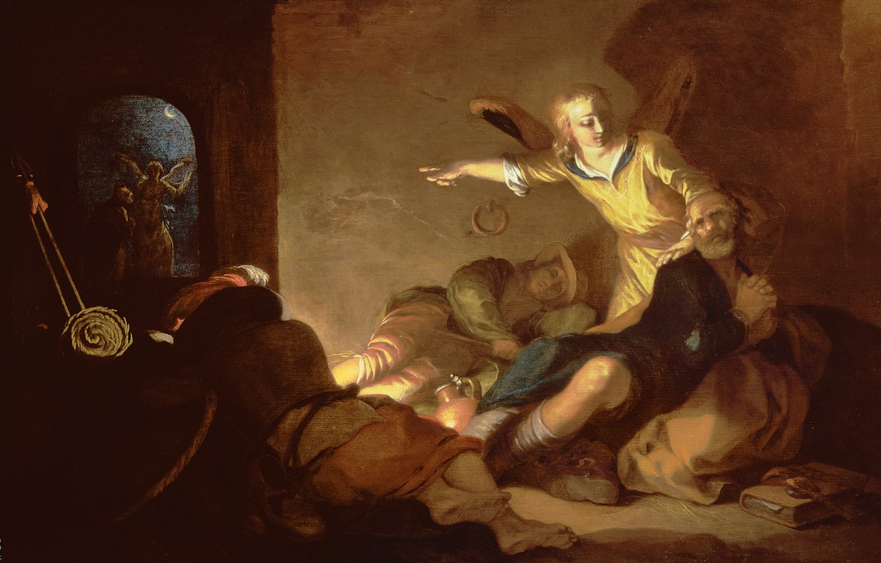 Frigjøringen av St. Peter av Abraham Bloemaert