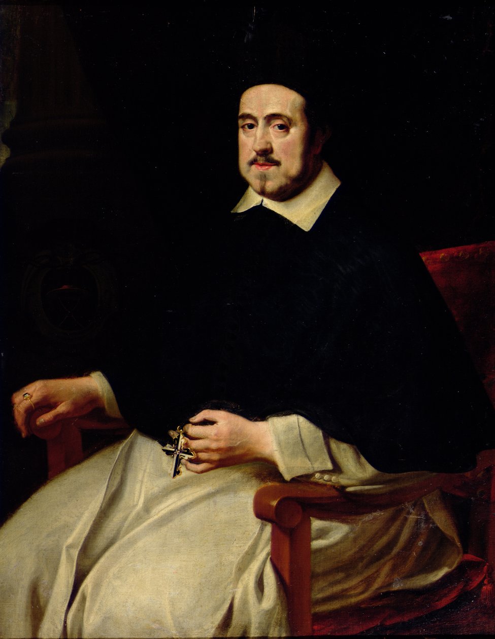 Portrett av Ambrosius Cappelus, biskop av Antwerpen av Abraham van Diepenbeeck
