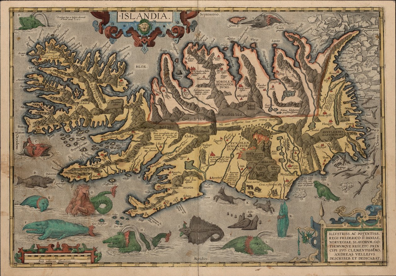A. Velleius. Island av Abraham Ortelius